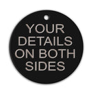 Aluminium dog tags - Round - Pet-id-tags.co.uk
