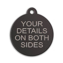 Aluminium Disc Pet Tag with Tab - Pet-id-tags.co.uk