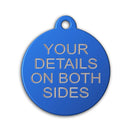 Aluminium Disc Pet Tag with Tab - Pet-id-tags.co.uk