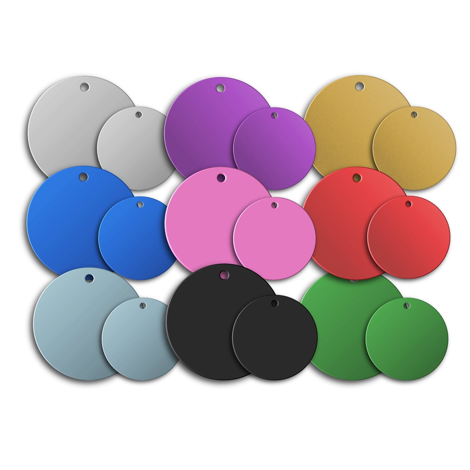 Cat Collar Name Tag Aluminium Disc Premium