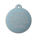 Aluminium Disc Pet Tag with Tab - Pet-id-tags.co.uk