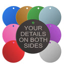 Aluminium dog tags - Round - Pet-id-tags.co.uk