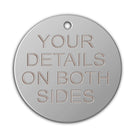 Aluminium dog tags - Round - Pet-id-tags.co.uk