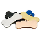 Bone Shaped Pet id tags Stainless Steel - Pet-id-tags.co.uk