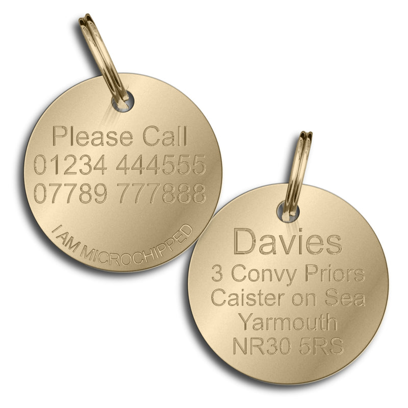 Traditional Pet id Tags - Dog name tags - Pet-id-tags.co.uk