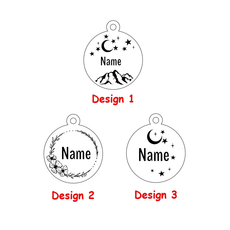 Dog Tag Personalised ID Tags for Dogs/Cats Custom Pet Tag Engraved Dog Name Tag - Pet-id-tags.co.uk