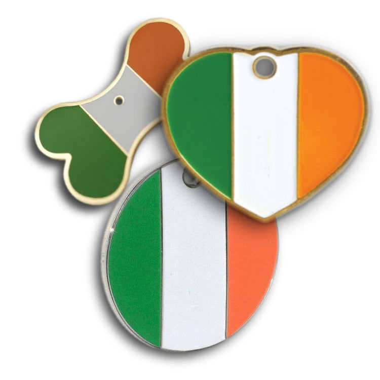 Irish Flag Pet id Tag - Pet-id-tags.co.uk