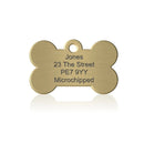 Brass Pet id Tag - Prestige Range - Pet-id-tags.co.uk
