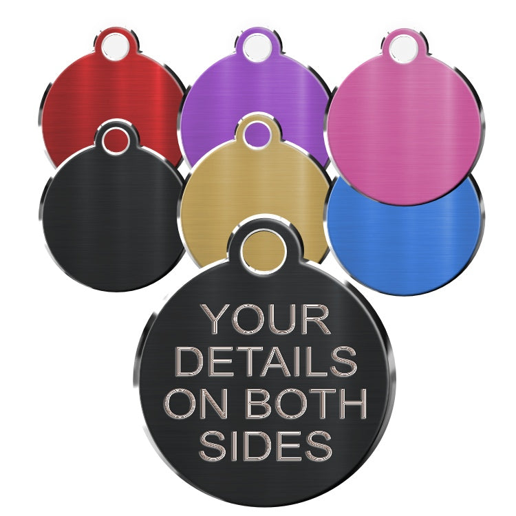 Silverline Pet id tags Small Disk - Pet-id-tags.co.uk