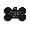 Aluminium bone shaped dog tags uk -  bone dog tag - Pet-id-tags.co.uk