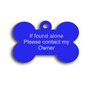 Aluminium bone shaped dog tags uk -  bone dog tag - Pet-id-tags.co.uk