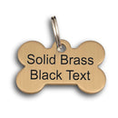 Brass Pet id Tag - Prestige Range - Pet-id-tags.co.uk