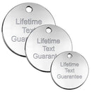 Dog id Tag - Chrome Disc - Pet-id-tags.co.uk