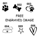 Bone Shaped Pet id tags Stainless Steel - Pet-id-tags.co.uk