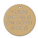 Aluminium dog tags - Round - Pet-id-tags.co.uk