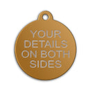 Aluminium Disc Pet Tag with Tab - Pet-id-tags.co.uk