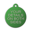 Aluminium Disc Pet Tag with Tab - Pet-id-tags.co.uk