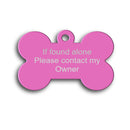 Aluminium bone shaped dog tags uk -  bone dog tag - Pet-id-tags.co.uk