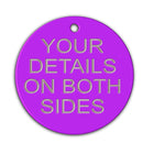 Aluminium dog tags - Round - Pet-id-tags.co.uk